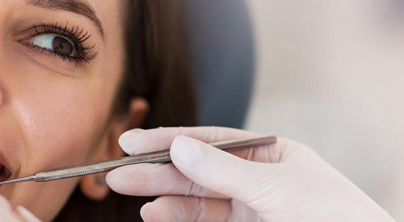 woman at the dentist